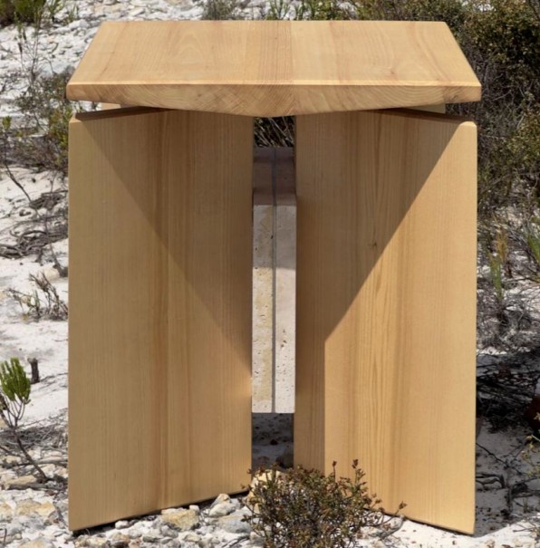 Vitalli Design - Kara Stool - Natural & Travertine placeholder