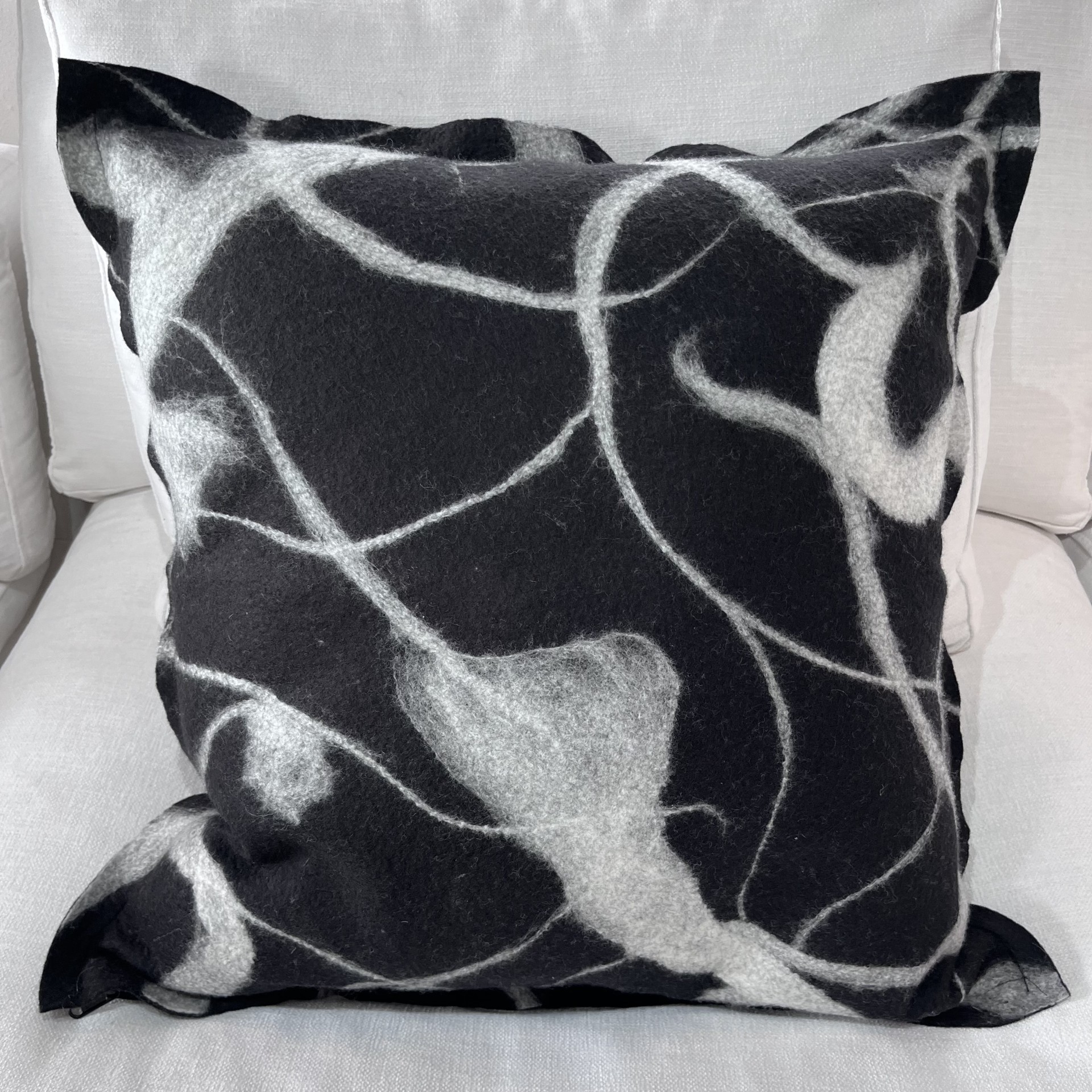 Ronel Jordaan - Abstract Floral Cushion - 55cm x 55cm placeholder